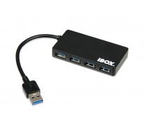 iBox IUH3F56 interface hub USB 3.0 (3.1 Gen 1) Type-A 5000 Mbit/s Black ( IUH3F56 iuh3f56 ) USB centrmezgli