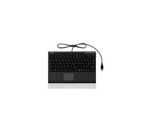Izpārdošana - IcyBox KeySonic ACK-540U+ (US) Mini keyboard smart touchpad USB 2.0 Black (ir veikalā) ( ACK 540U+ (US) ) klaviatūra
