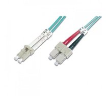Intellinet Fiber optic patch cable LC-SC duplex 1m 50/125 OM3 multimode ( 303805 ) tīkla kabelis