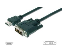 ASSMANN HDMI 1.3 Standard Adapter Cable HDMI A M (plug)/DVI-D (18+1) M (plug) 5m ( AK 330300 050 S AK 330300 050 S AK 330300 050 S ) kabelis video  audio