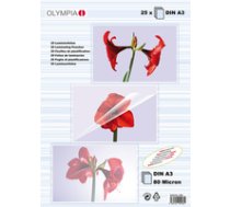 1x25 Olympia Laminating pouches DIN A3 80 micron ( 9182 ) planšetdatora soma