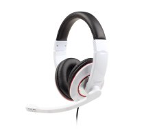 Gembird MHS-001-GW Stereo headset 3.5 mm Glossy white Built-in microphone ( MHS 001 GW 8716309079501 MHS001GW ) austiņas