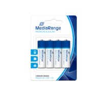 Batterie Mediarange Prem. Blister AA   Alkaline/LR06    4 ( MRBAT104 MRBAT104 MRBAT104 ) UPS aksesuāri