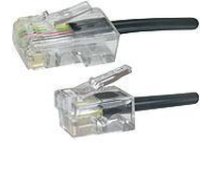 MicroConnect MPK451S RJ11-RJ45 1M M/M Black 6P/4C-8P/4C ( MPK451S MPK451S MPK451S ) tīkla kabelis