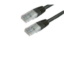 Patchkabel MediaRange RJ45 U/UTP C5e 1.0m Black (UTP) ( MRCS119 ) tīkla kabelis