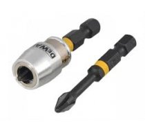 Dewalt TORSION PH2 impact driver bits 2 pcs. + handle (DT70536T) ( DT70536T QZ )