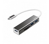 Logilink USB-C 3-Port Hub with Card Reader - Hub ( UA0305 UA0305 ) USB centrmezgli