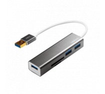 USB 3.0 Hub 3-port mit Kartenleser - Hub - 3-Port ( UA0306 UA0306 UA0306 ) datortīklu aksesuārs