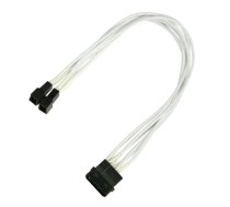 Nanoxia 4Pin Molex - 2x3Pin 30cm white - Adapter ( 900400015 900400015 900400015 ) kabelis datoram