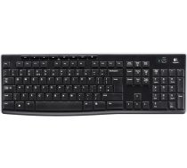 Logitech K270 Wireless Keyboard Keyboard layout QWERTY USB Mini reciever Black ( 920 003738 ) klaviatūra