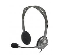 Logitech Stereo headset H111 Single 3.5 mm jack  Grey  Built-in microphone ( 981 000593 981 000593 981 000593 ) austiņas