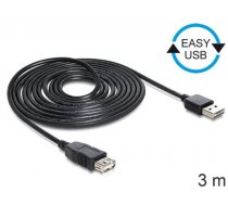 Delock USB cable USB-A - USB-A 3 m Black (83372) ( DE 83372 83372 83372 ) USB kabelis