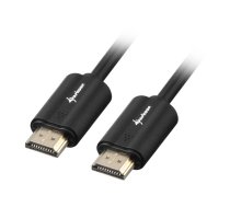 Sharkoon cable HDMI - HDMI 4K black 1.0m - A-A ( 4044951018024 ) kabelis video audio