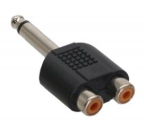 Adapter AV InLine Audio 6.3mm jack meski mono - 2x RCA zenski (99339) ( 99339 99339 99339 ) adapteris