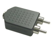 Adapter AV InLine Audio 3.5mm jack zenski Stereo 2x Cinch meski (99343) ( 99343 Inline_ 99343 ) adapteris