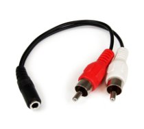 StarTech.com Stereo Audio Cable - 3.5mm Female to 2x RCA Male - 15cm ( MUFMRCA )