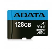 ADATA 128GB Micro SDXC V10 85MB/s + ad. ( AUSDX128GUICL10A1 RA1 2986741 4713218461940 ) atmiņas karte