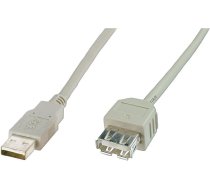 Kabel USB Digitus Przedluzacz szary USB 2.0 1 8m (AK-300202-018-E) ( AK 300202 018 E AK 300202 018 E AK 300202 018 E ) USB kabelis