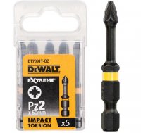 Dewalt Screwdriver bits 50mm Torsion Pz2 5pcs (DT7391T) ( DT7391T QZ )