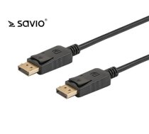 Cable DisplayPort M - DisplayPort M  version 1.2  4K  gold-plated tips  3m SAVIO CL-136 ( SAVIO CL 137 SAVIO CL 137 ) kabelis video  audio