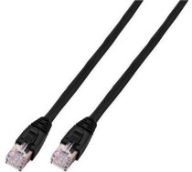 EFB RJ45 Patchkabel U/UTP Cat.6 LSZH CCA 1m schwarz ( K8104SW.1 ) tīkla kabelis