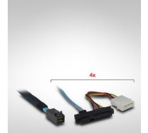Kabel Inter-Tech SFF 8643 - 4x 8482  SATA Power ( 88885004 88885004 88885004 ) kabelis datoram