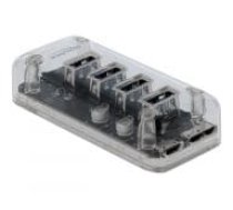 DeLOCK external USB 3.0 hub with 4 ports USB hub ( 64087 ) aksesuārs portatīvajiem datoriem