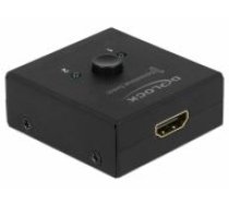 Delock HDMI 2 - 1 Umschalter bidirektional 4K 60 Hz kompakt ( 64072 4043619640720 ) tīkla iekārta