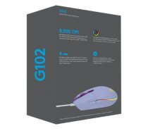 LOGITECH G102 LIGHTSYNC - LILAC - USB - EER - G102 LIGHTSYNC ( 910 005854 ) Datora pele