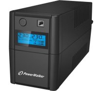 UPS PW LINE-IN 850VA    2x230V SCHUKO  RJ11  LC ( VI850SELCD SCHUKO VI850SELCD SCHUKO ) nepārtrauktas barošanas avots UPS