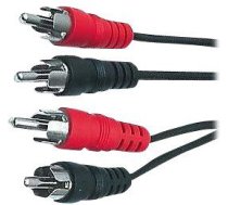 Kabel PremiumCord RCA (Cinch) x2 - RCA (Cinch) x2 RCA (Cinch) - RCA (Cinch) 5m czarny (kjackcmm2-5) kjackcmm2-5 (8592220006372) ( JOINEDIT17781653 ) kabelis video  audio