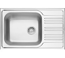 1-bowl steel sink with drainer ( ZEX_011B ) Izlietne