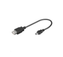 MicroConnect  USB A - Mini USB B 5P 0.2m F-M USB 2.0 Hi-Speed adaptor ( USBAFBM USBAFBM USBAFBM ) USB kabelis