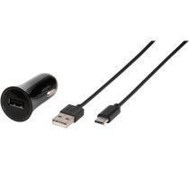 Vivanco auto lādētājs USB-C 3A 1m  melns (38669) 4008928386691 38669 (4008928386691) ( JOINEDIT19522310 ) datortehnikas aksesuārs