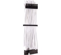 Corsair Premium Sleeved 24-pin ATX cable Type 4 Gen 4 - white ( CP 8920231 CP 8920231 CP 8920231 ) aksesuārs datorkorpusiem