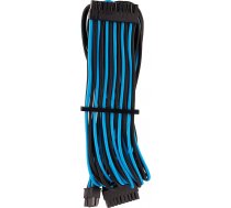 Corsair Premium Sleeved 24-pin ATX cable Type 4 Gen 4 - blue/black ( CP 8920235 CP 8920235 CP 8920235 ) aksesuārs datorkorpusiem