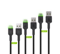 GREENCELL 3x Cable GC Ray USB-C 30cm ( KABGCSET01 KABGCSET01 ) aksesuārs mobilajiem telefoniem