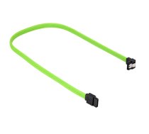 Sharkoon SATA III Angled Cable green - 60 cm ( 4044951016570 4044951016570 4044951016570 ) kabelis datoram