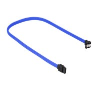 Sharkoon SATA III Angled Cable blue - 45 cm ( 4044951016532 4044951016532 4044951016532 ) kabelis datoram