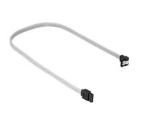 Sharkoon SATA III Angled Cable white - 45 cm ( 4044951016518 4044951016518 4044951016518 ) kabelis datoram
