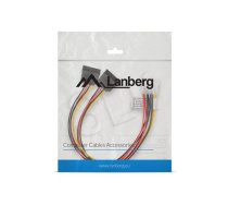 Lanberg Power cable Molex - SATA x2 M/F 30cm ( CA HDSA 11CU 0030 CA HDSA 11CU 0030 ) kabelis datoram