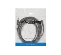 Lanberg CA-MJFJ-10CC-0050-BK audio cable 5 m 3.5mm Black ( CA MJFJ 10CC 0050 BK ) kabelis video audio