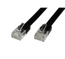 MicroConnect  CAT6 UTP 1M Flat Cable Black PVC  4x2xAWG 32/7 CU ( V UTP601S FLAT V UTP601S FLAT V UTP601S FLAT ) tīkla kabelis