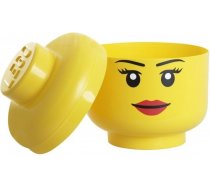 LEGO Room Copenhagen Storage Head Girl  big pojemnik zolty (RC40321725) RC40321725 (887988010807) ( JOINEDIT17264441 ) bērnu rotaļlieta