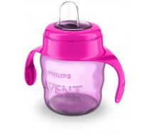 Philips Avent Easy Sip mācību krūzīte ar rokturiem 6M+ 200ml silikona snīpis rozā SCF551/03 ( SCF551/03 8710103854364 ) piederumi bērnu barošanai