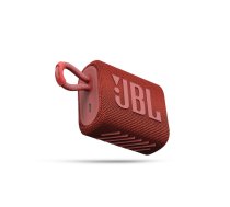 JBL ūdensizturīga portatīvā skanda JBL Go 3 sarkana ( JBLGO3RED ) pārnēsājamais skaļrunis