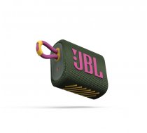 JBL ūdensizturīga portatīvā skanda JBL Go 3 zaļa ( JBLGO3GRN JBLGO3GRN JBLGO3GRN ) pārnēsājamais skaļrunis