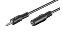 MicroConnect  3.5mm Stereo 1.5m M-F Black Audio Extension Cable ( AUDLR1.5 AUDLR1.5 AUDLR1.5 ) kabelis video  audio