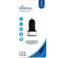 MediaRange Kfz-Ladegerat 2 USB Ausgange 3.4A schwarz/silber ( MRMA103 02 MRMA103-03 ) iekārtas lādētājs