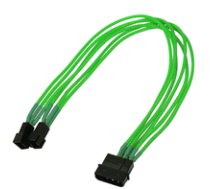 Kabel Nanoxia 4-Pin auf 2 x 3-Pin  Single  30 cm  neon-grun ( NX42A30NG NX42A30NG NX42A30NG ) kabelis  vads